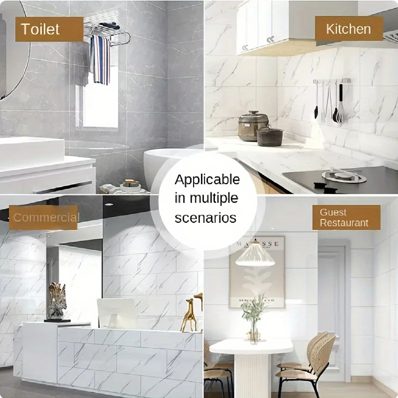 Miniatura 5 de Azulejo adhesivo 60x30 blanco FK23D-242